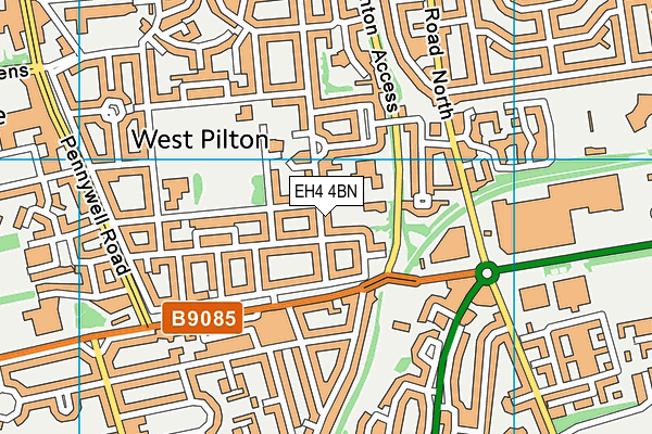 EH4 4BN map - OS VectorMap District (Ordnance Survey)