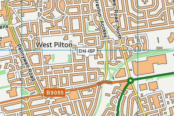 EH4 4BP map - OS VectorMap District (Ordnance Survey)