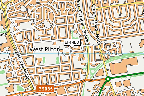 EH4 4DD map - OS VectorMap District (Ordnance Survey)