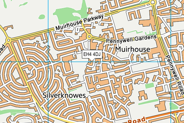 EH4 4DJ map - OS VectorMap District (Ordnance Survey)