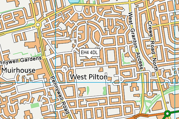 EH4 4DL map - OS VectorMap District (Ordnance Survey)