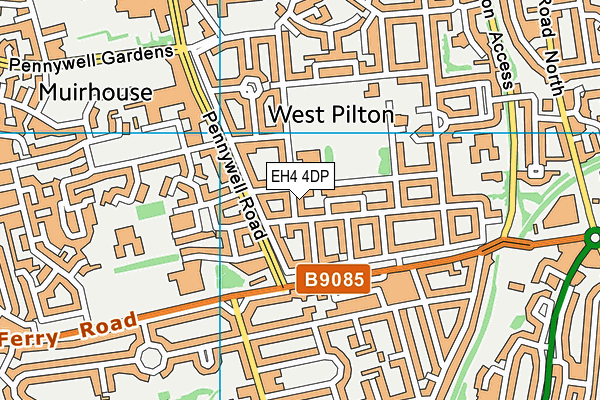 EH4 4DP map - OS VectorMap District (Ordnance Survey)