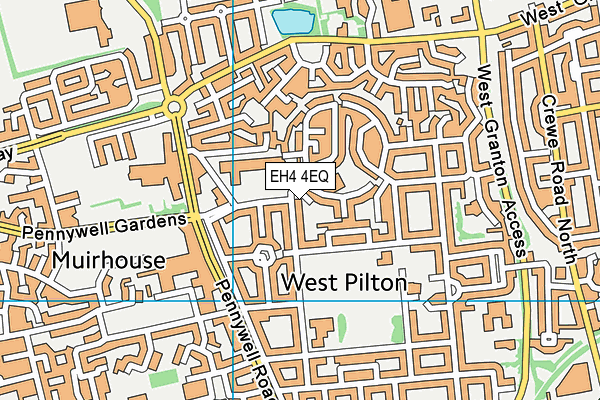 EH4 4EQ map - OS VectorMap District (Ordnance Survey)