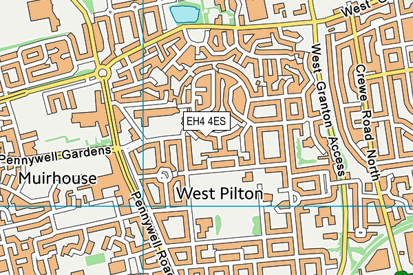 EH4 4ES map - OS VectorMap District (Ordnance Survey)