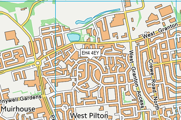 EH4 4EY map - OS VectorMap District (Ordnance Survey)