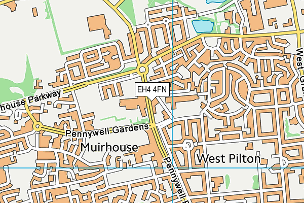 EH4 4FN map - OS VectorMap District (Ordnance Survey)