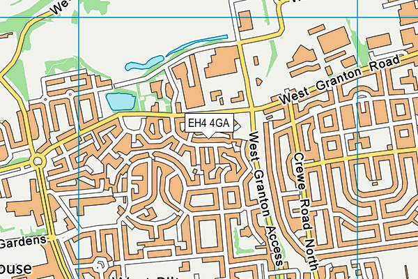 EH4 4GA map - OS VectorMap District (Ordnance Survey)