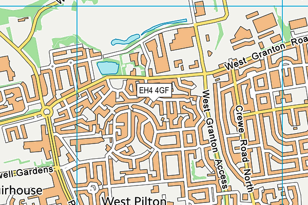 EH4 4GF map - OS VectorMap District (Ordnance Survey)