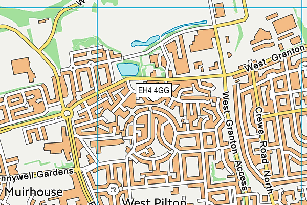 EH4 4GG map - OS VectorMap District (Ordnance Survey)