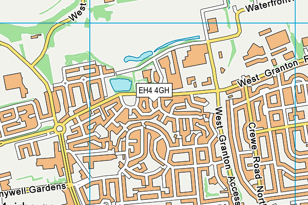 EH4 4GH map - OS VectorMap District (Ordnance Survey)