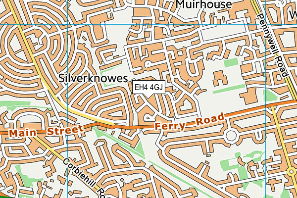 EH4 4GJ map - OS VectorMap District (Ordnance Survey)