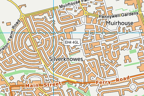 EH4 4GL map - OS VectorMap District (Ordnance Survey)