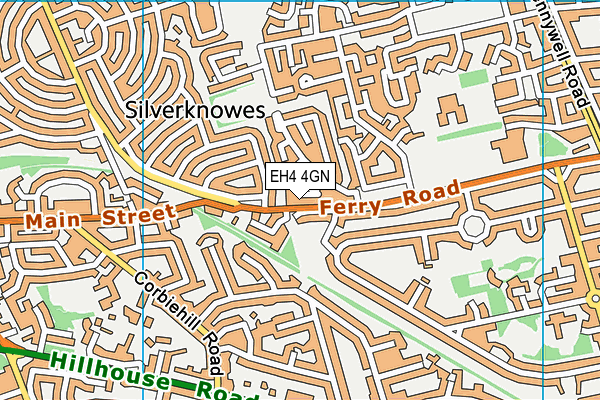 EH4 4GN map - OS VectorMap District (Ordnance Survey)