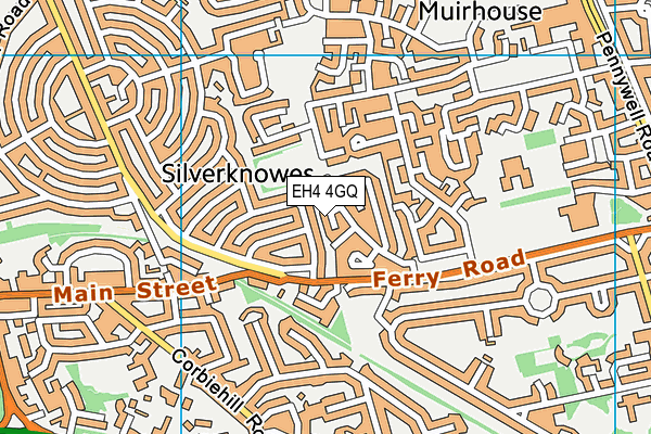 EH4 4GQ map - OS VectorMap District (Ordnance Survey)