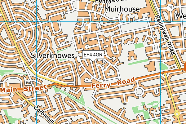 EH4 4GR map - OS VectorMap District (Ordnance Survey)
