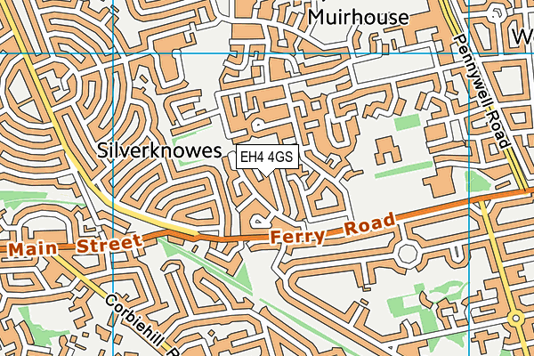 EH4 4GS map - OS VectorMap District (Ordnance Survey)