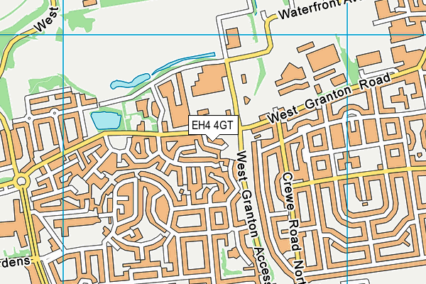 EH4 4GT map - OS VectorMap District (Ordnance Survey)