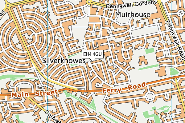 EH4 4GU map - OS VectorMap District (Ordnance Survey)