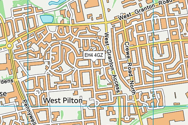 EH4 4GZ map - OS VectorMap District (Ordnance Survey)