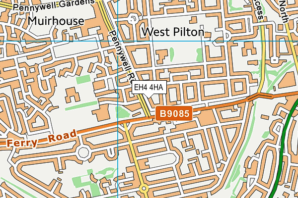 EH4 4HA map - OS VectorMap District (Ordnance Survey)