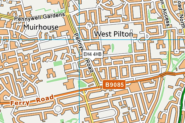 EH4 4HB map - OS VectorMap District (Ordnance Survey)