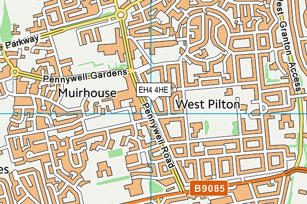 EH4 4HE map - OS VectorMap District (Ordnance Survey)