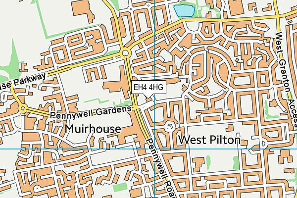 EH4 4HG map - OS VectorMap District (Ordnance Survey)