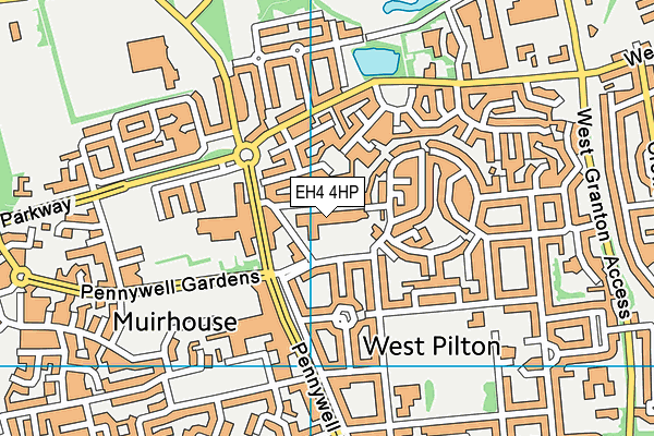 EH4 4HP map - OS VectorMap District (Ordnance Survey)