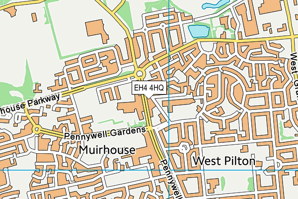 EH4 4HQ map - OS VectorMap District (Ordnance Survey)