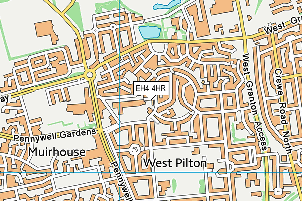 EH4 4HR map - OS VectorMap District (Ordnance Survey)