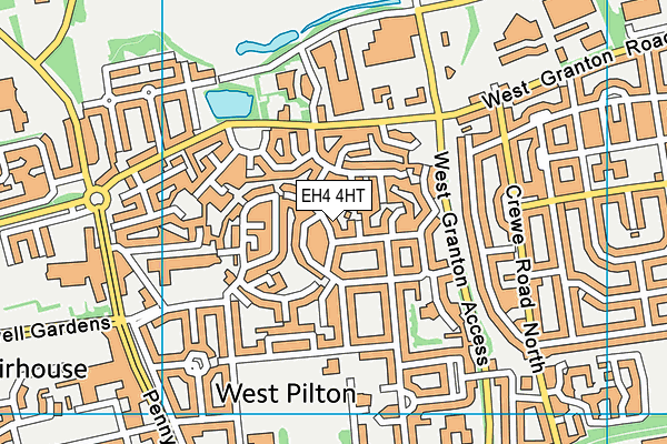 EH4 4HT map - OS VectorMap District (Ordnance Survey)