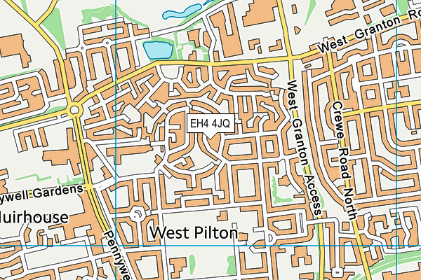 EH4 4JQ map - OS VectorMap District (Ordnance Survey)