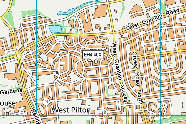 EH4 4LX map - OS VectorMap District (Ordnance Survey)