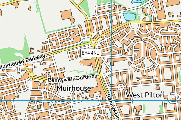 EH4 4NL map - OS VectorMap District (Ordnance Survey)