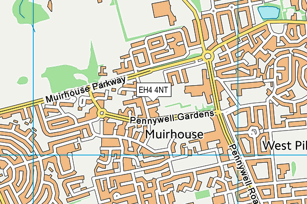 EH4 4NT map - OS VectorMap District (Ordnance Survey)