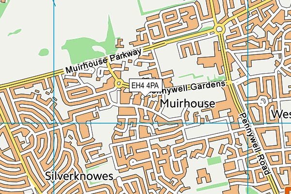 EH4 4PA map - OS VectorMap District (Ordnance Survey)