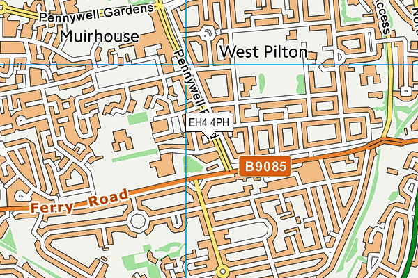 EH4 4PH map - OS VectorMap District (Ordnance Survey)