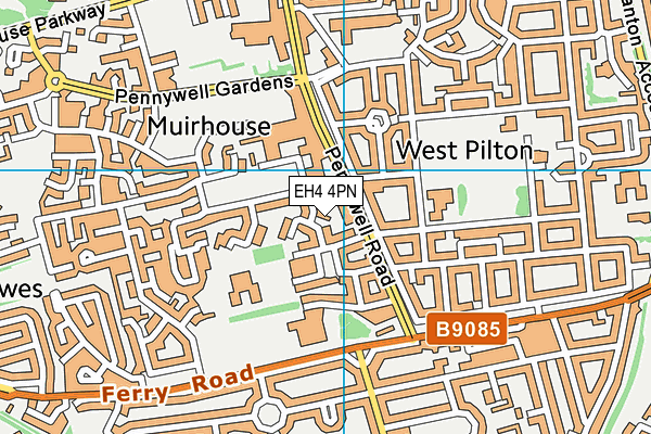 EH4 4PN map - OS VectorMap District (Ordnance Survey)