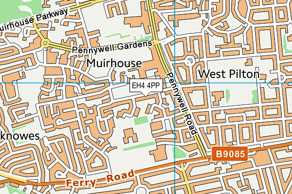 EH4 4PP map - OS VectorMap District (Ordnance Survey)