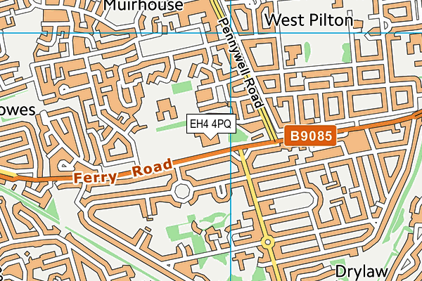 EH4 4PQ map - OS VectorMap District (Ordnance Survey)