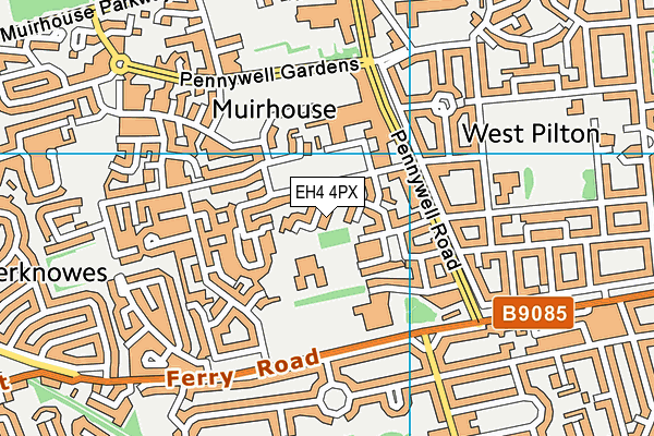 EH4 4PX map - OS VectorMap District (Ordnance Survey)