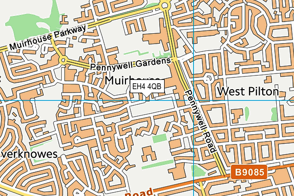 EH4 4QB map - OS VectorMap District (Ordnance Survey)