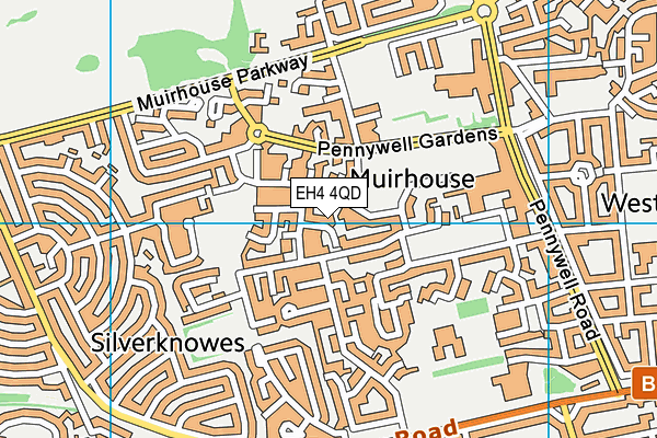 EH4 4QD map - OS VectorMap District (Ordnance Survey)