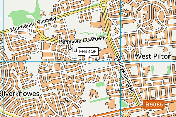 EH4 4QE map - OS VectorMap District (Ordnance Survey)