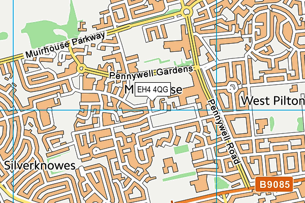 EH4 4QG map - OS VectorMap District (Ordnance Survey)