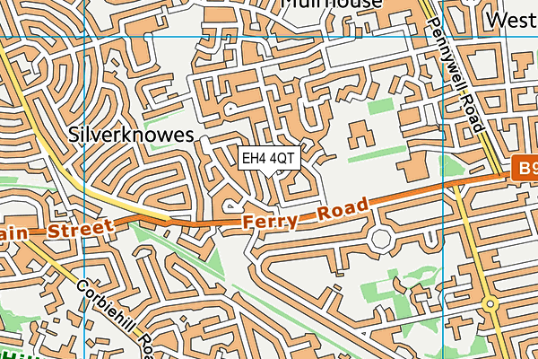 EH4 4QT map - OS VectorMap District (Ordnance Survey)