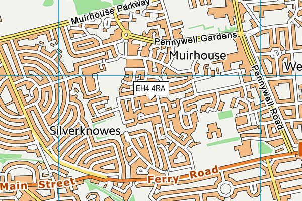 EH4 4RA map - OS VectorMap District (Ordnance Survey)