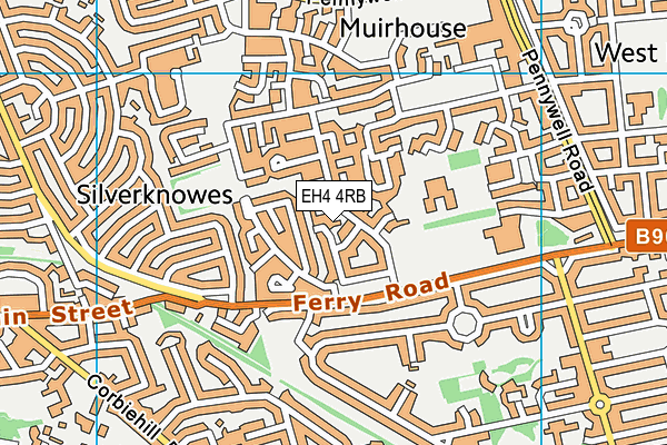 EH4 4RB map - OS VectorMap District (Ordnance Survey)