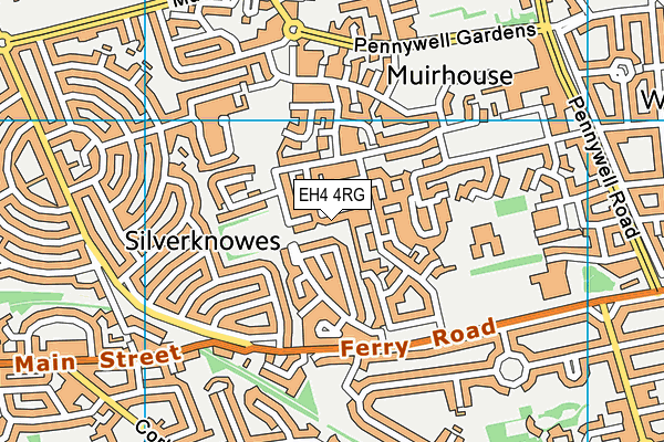 EH4 4RG map - OS VectorMap District (Ordnance Survey)