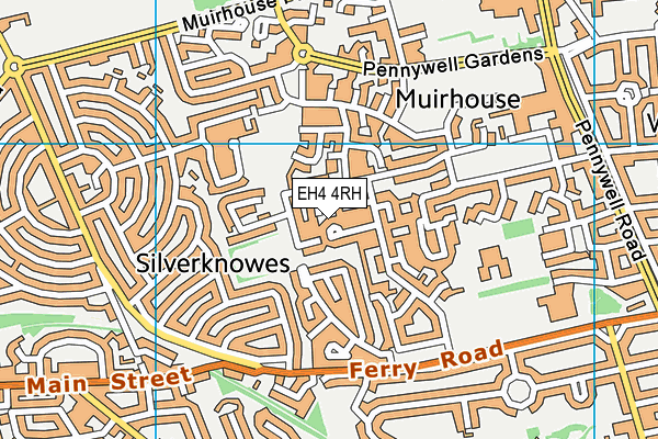 EH4 4RH map - OS VectorMap District (Ordnance Survey)